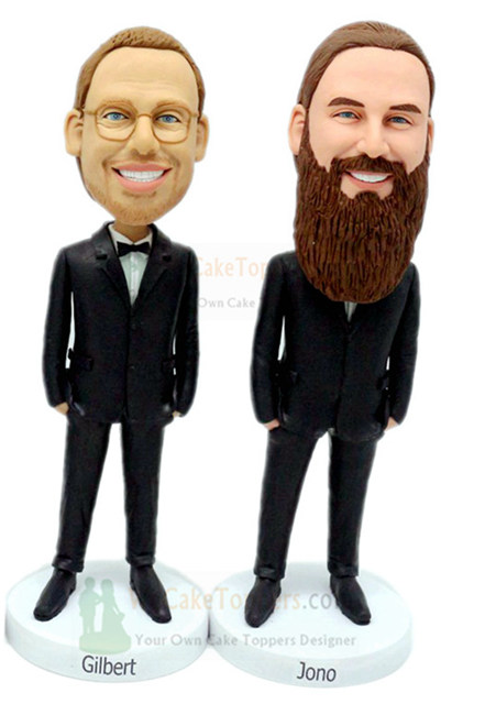 Groomsmen Custom bobbleheads for groomsmen bobble heads 1-10 sets